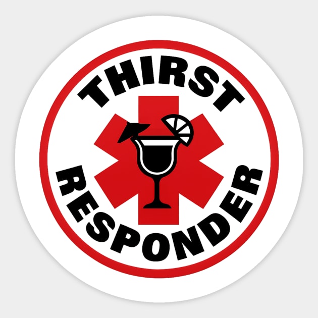 Thirst Responder Sticker by Dr. Cork